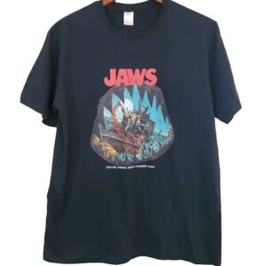 NWOT Jaws the Movie Black Short Sleeve T-Shirt Size Medium